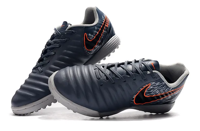 Nike সাদা কমলা নিম্ন-কাট সিন্থেটিক আপার রিবড টেক্সচার্ড ফোরফুট আর্টিফিশিয়াল-গ্রাস সকার শুজ 2