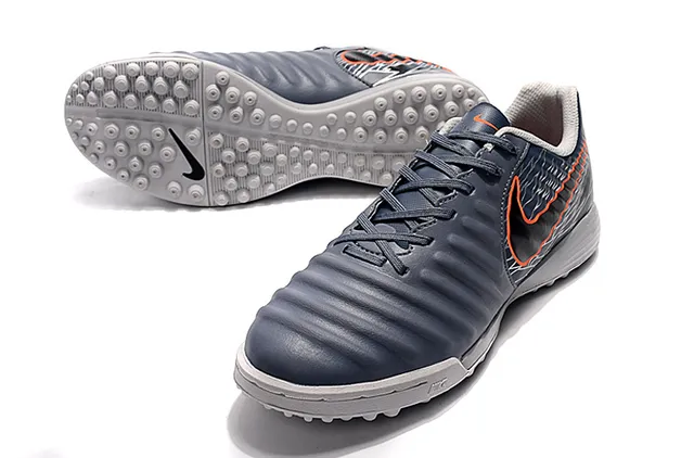 Nike সাদা কমলা নিম্ন-কাট সিন্থেটিক আপার রিবড টেক্সচার্ড ফোরফুট আর্টিফিশিয়াল-গ্রাস সকার শুজ 6