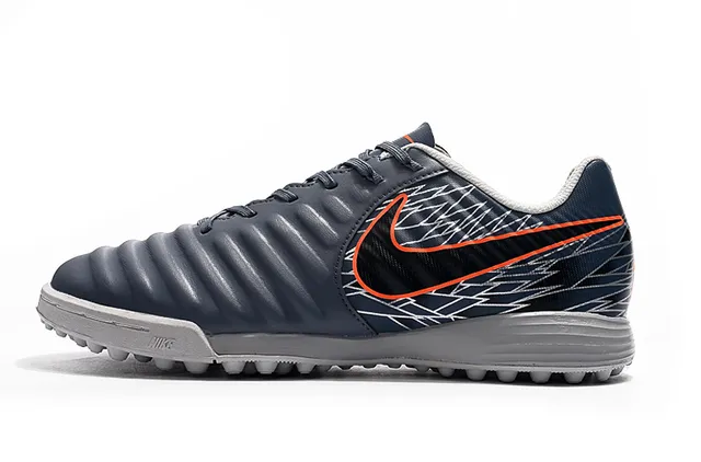 Nike সাদা কমলা নিম্ন-কাট সিন্থেটিক আপার রিবড টেক্সচার্ড ফোরফুট আর্টিফিশিয়াল-গ্রাস সকার শুজ 11