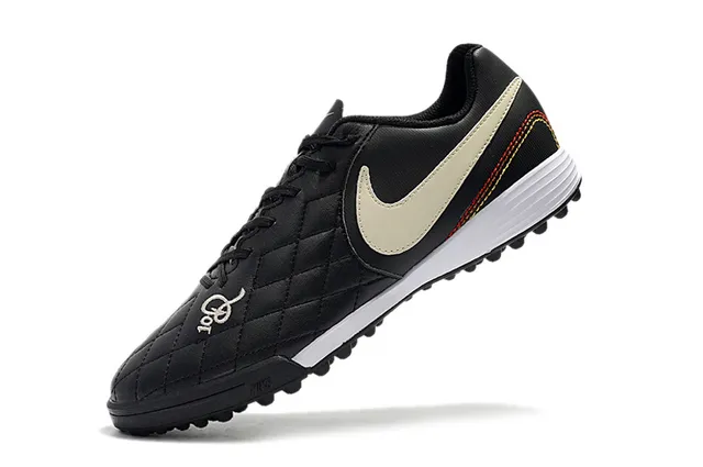 Nike সাদা কমলা নিম্ন-কাট সিন্থেটিক আপার রিবড টেক্সচার্ড ফোরফুট আর্টিফিশিয়াল-গ্রাস সকার শুজ 14