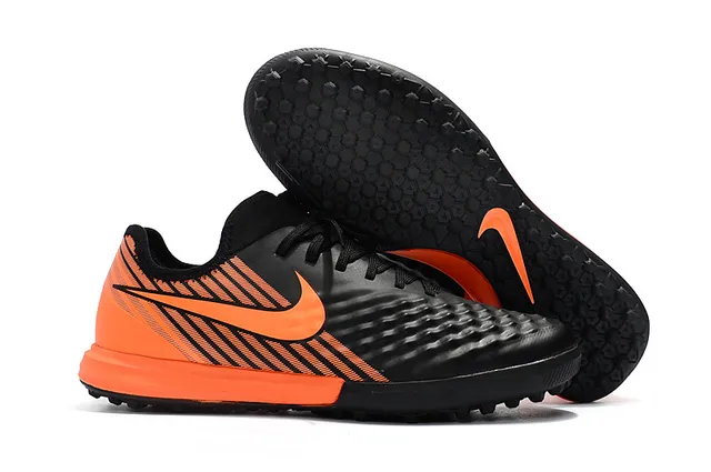 Nike chaussures de football pour pelouse blanc et orange, avec empeine synthétique matelassée et col bas-cut 17