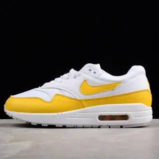 Nike أبيض وأصفر low-top جلدي وشبكي علوي أحذية رياضية أسلوب حياة