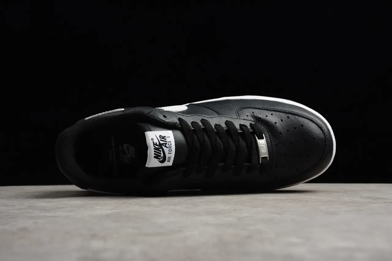 Nike x Comme des Garçons Air Force 1 Black and White Lifestyle Sneakers 11