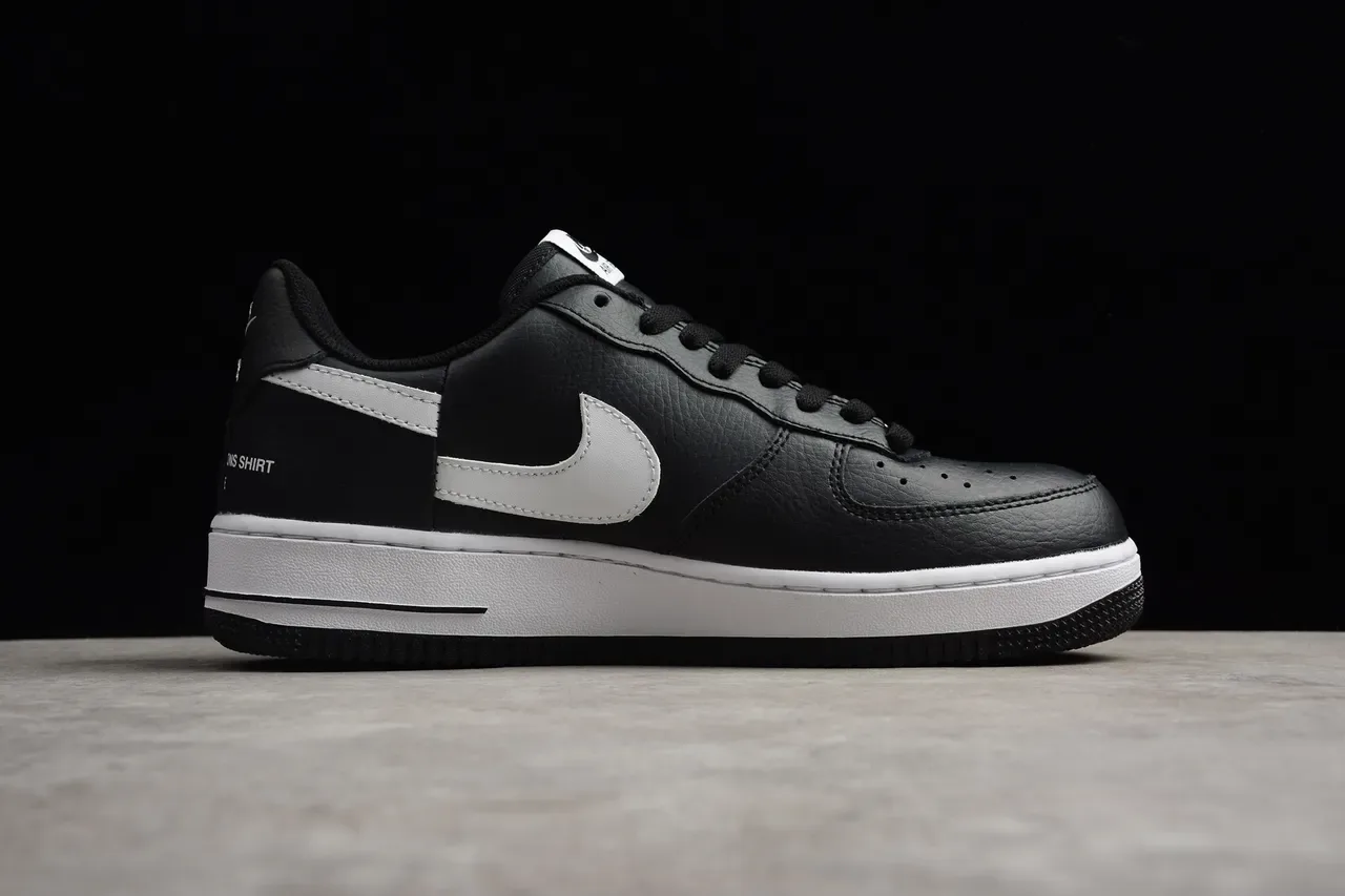 Nike x Comme des Garçons Air Force 1 Black and White Lifestyle Sneakers 12