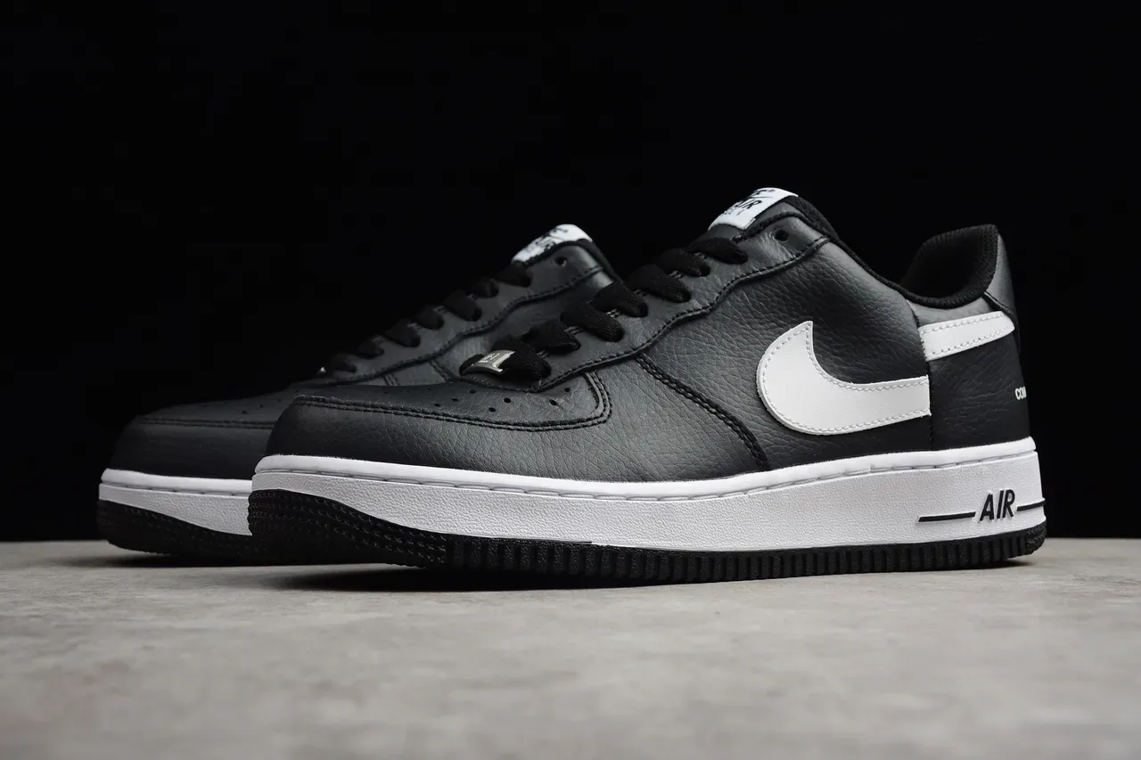 Nike x Comme des Garçons Air Force 1 Black and White Lifestyle Sneakers 13