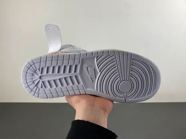 Nike x Off-White Air Jordan 1 'The Ten' Tênis de Basquete Cinza Claro 10