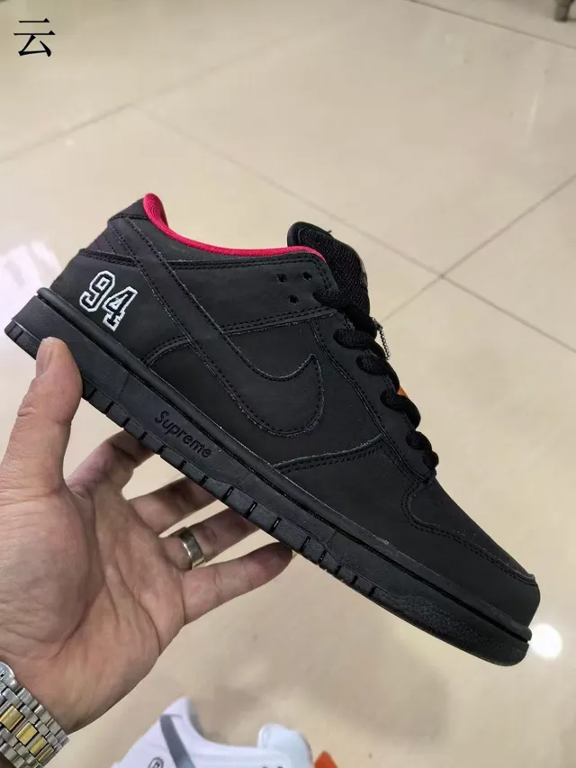 Nike x Supreme SB Dunk Low Violet Gris Suède Chaussures de Skateboard 5