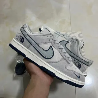Nike x The North Face Dunk Low ग्रे नेवी स्केटबोर्ड जूते
