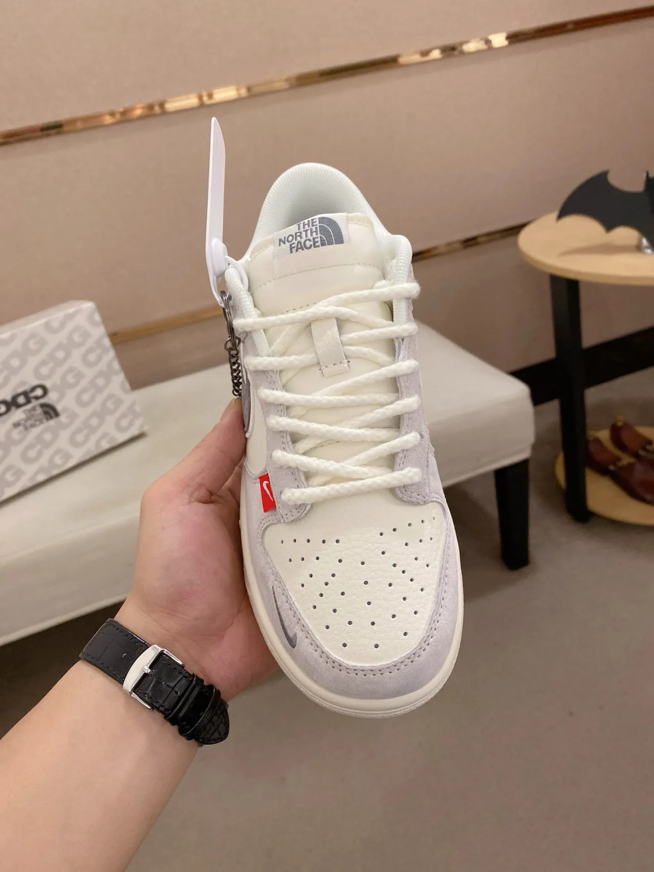 Nike x The North Face Dunk Low Off-White Gray স্কেটবোর্ড জুতো 2