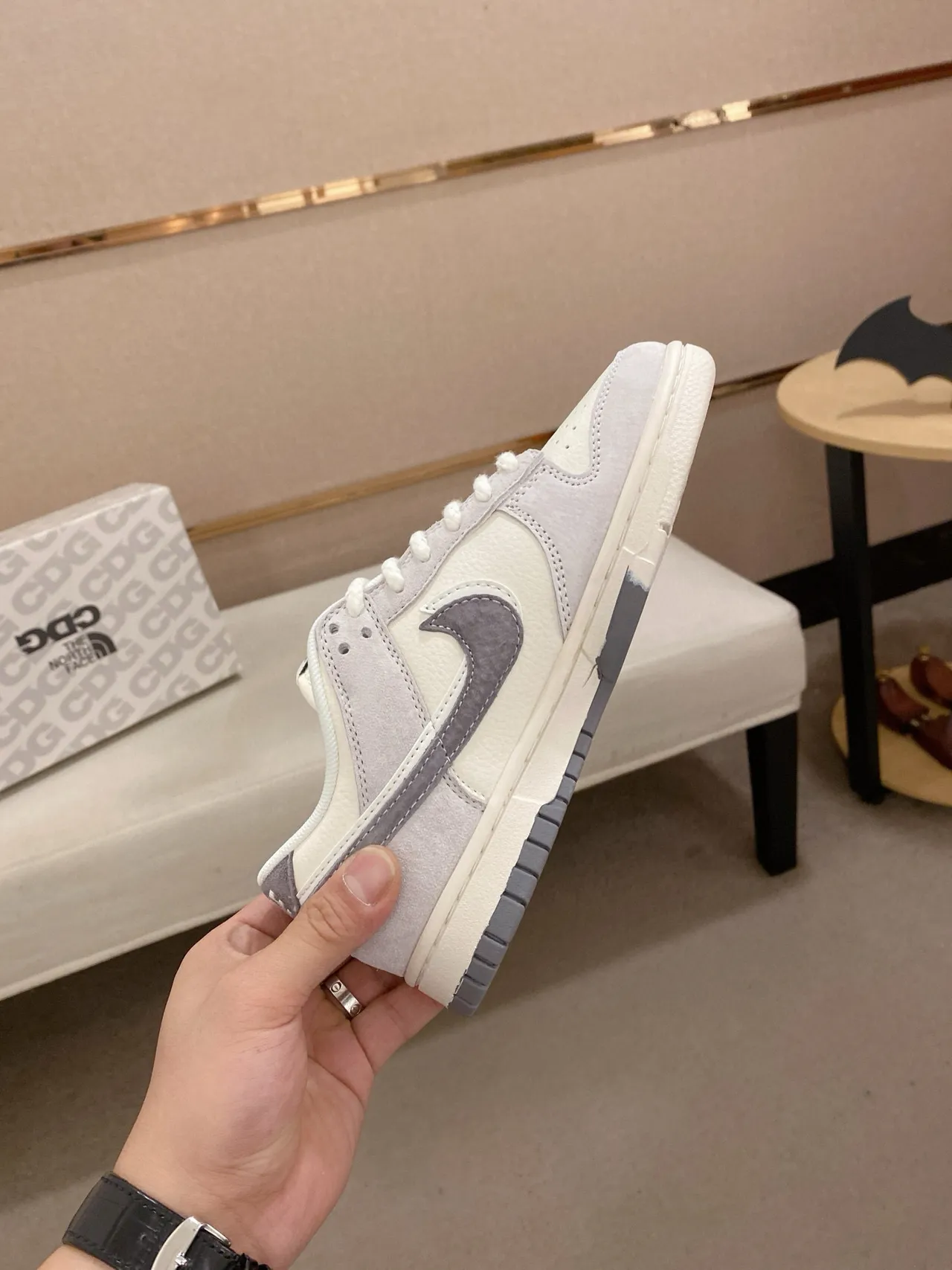 Nike x The North Face Dunk Low Off-White Gray স্কেটবোর্ড জুতো 5