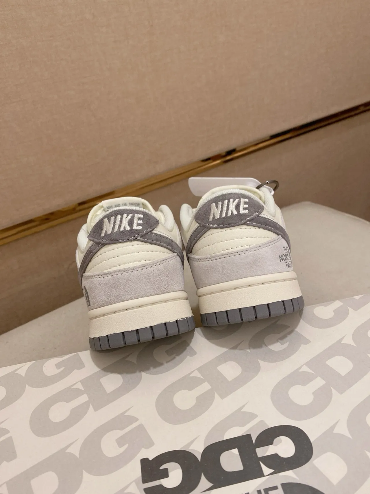 Nike x The North Face Dunk Low Off-White Gray স্কেটবোর্ড জুতো 8