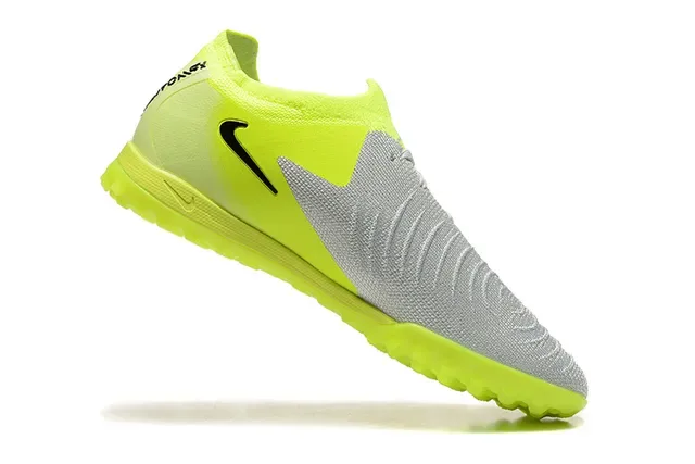 Nike 黄色灰色 Low-Cut Knit Upper Turf 足球鞋 4