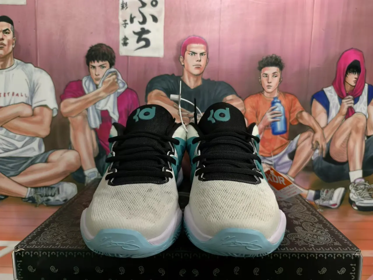 Nike Zoom 2K White Teal Sculpted Cage Basketball Shoes 3