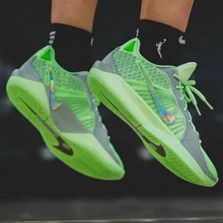 Nike Zoom Freak नीओन ग्रीन ग्रे Low-Cut Basketball Shoes