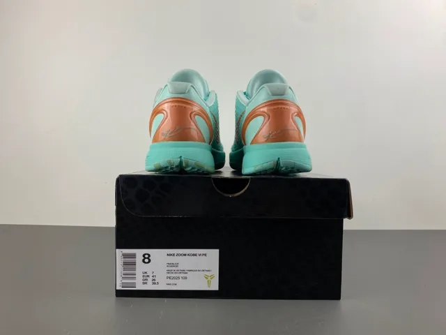 Nike Zoom Kobe VI Mint and Copper 篮球鞋 18