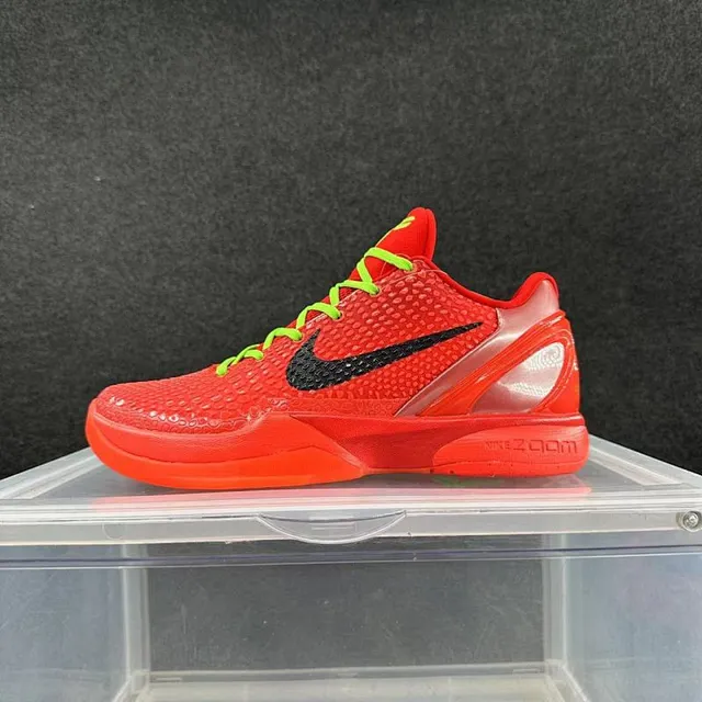 Nike Zoom Kobe VI 红色霓虹绿篮球鞋 2