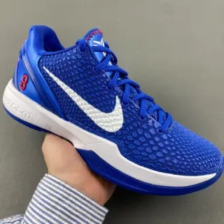 Nike Zoom Kobe VI रॉयल ब्लू सफेद लाल बास्केटबॉल जूते