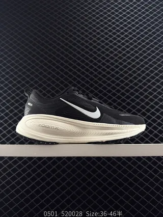 Nike ZoomX Black Beige Engineered Knit Upper Thick Foam Midsole Running Shoes 2