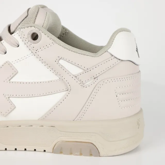 Off-White Beige Deconstructed Arrow-Logo Lifestyle Sneakers 4
