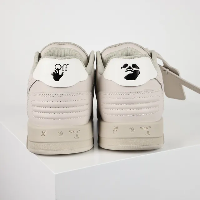 Off-White Beige Deconstructed Arrow-Logo Lifestyle Sneakers 8