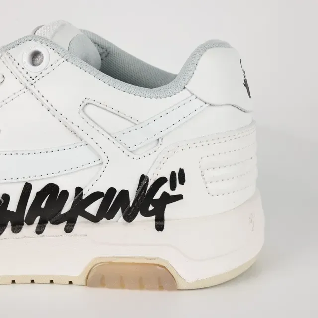 Off-White বেইজ লো-টপ লেয়ার্ড লেদার/সিন্থেটিক আপার চাঙ্কি স্নিকার 4