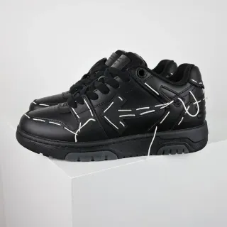 Off-White Black Deconstructed Exposed Stitching Lifestyle Sneakers