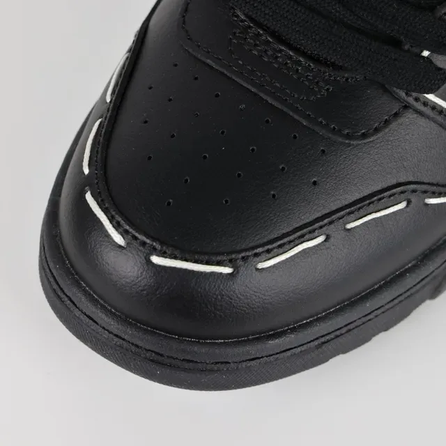 Off-White Preto Desconstruído Costura Exposta Sneakers Lifestyle 5