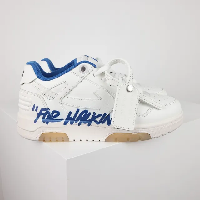 Off-White For Walking White and Blue Lifestyle Sneakers 3