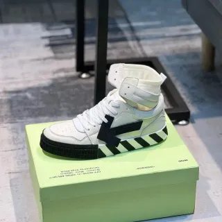 Off-White Industrial High-Top White and Black Lifestyle Sneakers