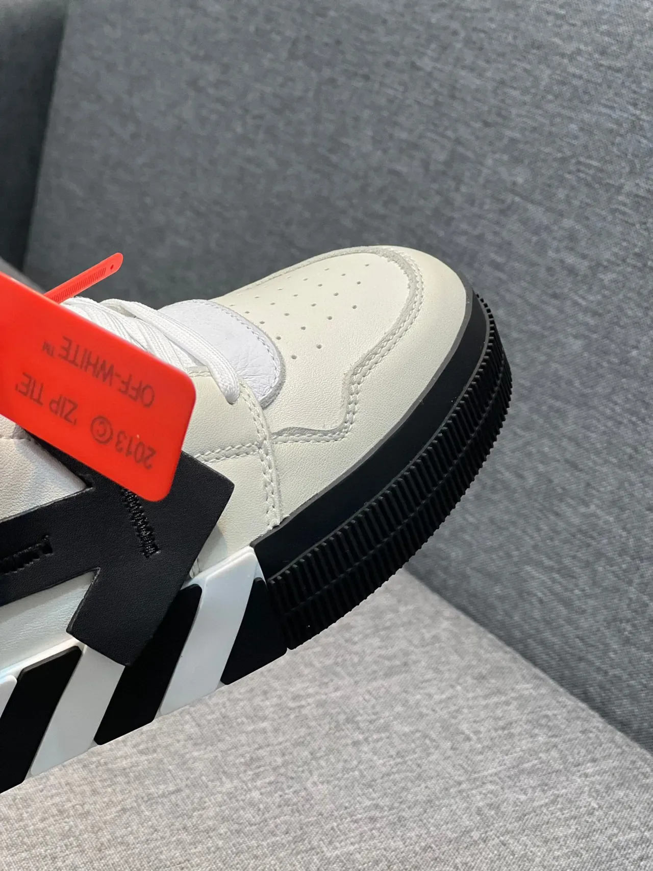 Off-White Industrial High-Top White and Black Lifestyle Sneakers 3