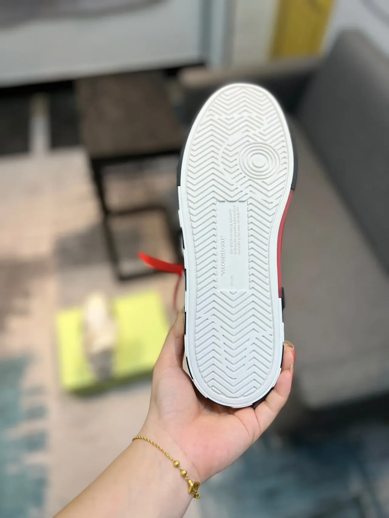 Off-White Industrial High-Top White and Black Lifestyle Sneakers 9