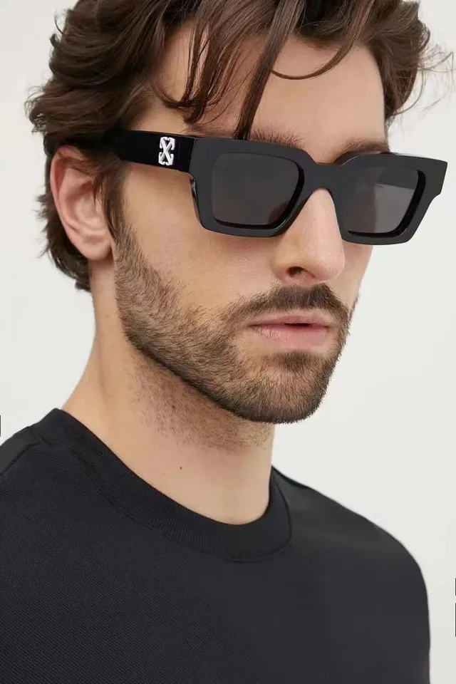 Off-White Rectangular Oversized Off-White Sunglasses 3