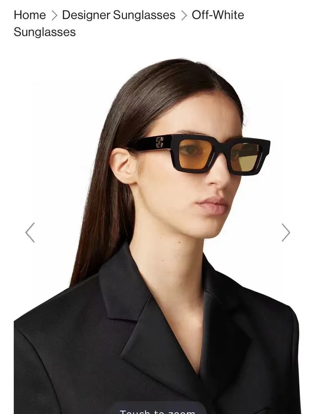 Off-White Rectangular Oversized Off-White Sunglasses 7