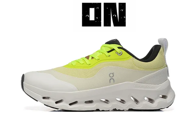 On Beige Amarillo Cloudtec Mediasuela Hexagonal Pod Suela Zapatillas de correr 5