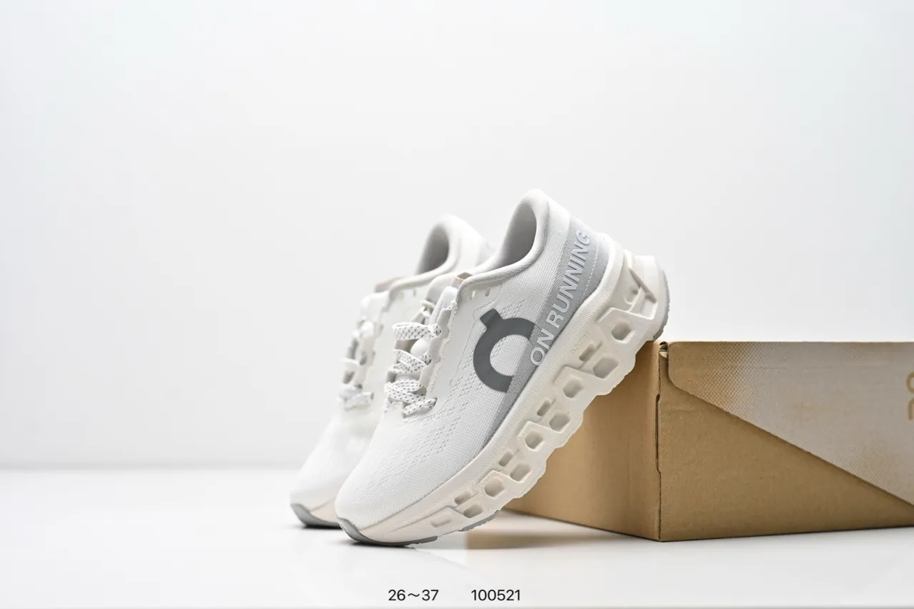 On Cloudmonster Black White أحذية جري 19