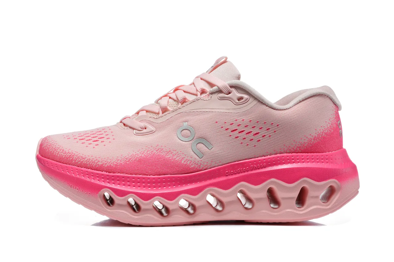 On Cloudsurfer 3 Pink Red حذاء جري 4