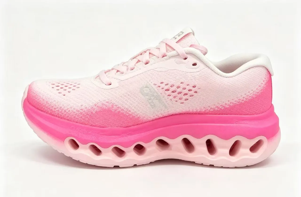 On Cloudsurfer 3 Pink Red حذاء جري 5
