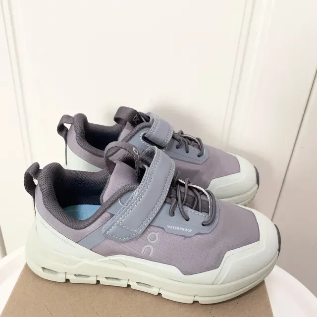 On Gris Negro Doble Cierre Impermeables Zapatillas Lifestyle 6