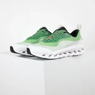 On Green White Sculpted Podded Midsole Two-Tone And Upper Lifestyle Sneakers