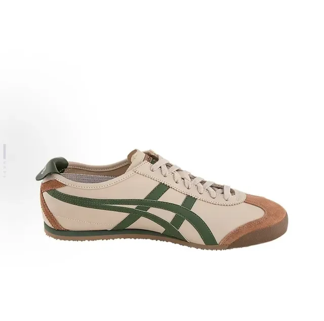 Onitsuka Tiger Mexico 66 বেইজ সবুজ বাদামী লাইফস্টাইল স্নিকার 4
