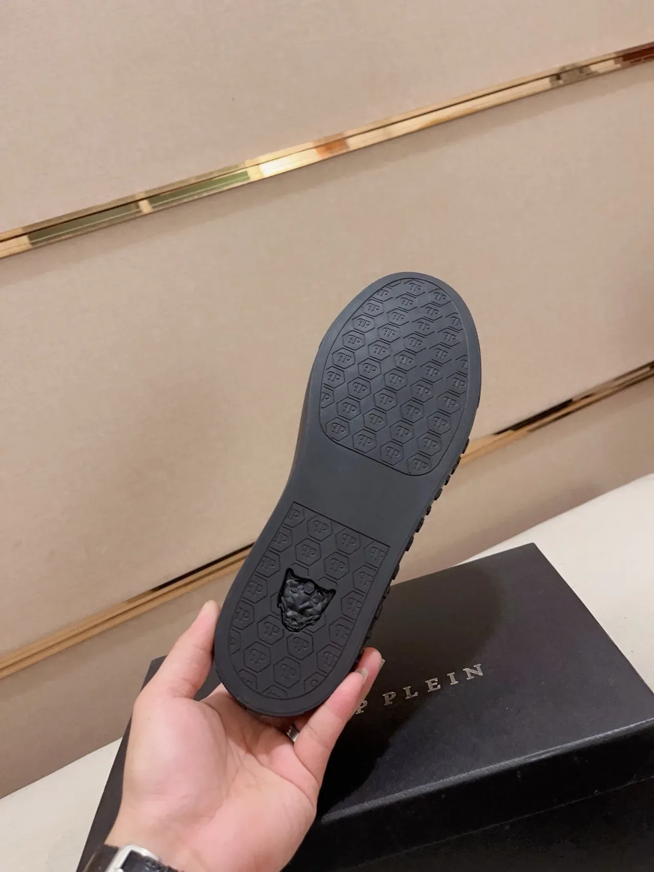 Philipp Plein Diana Lord Zapatillas Lifestyle Cuero Negro Croc Embossed 2