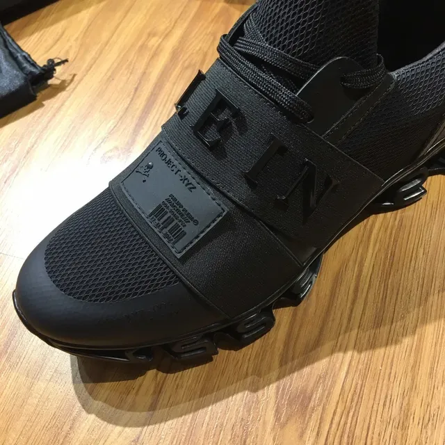 Philipp Plein Project XXZ tênis estilo de vida todo preto 3