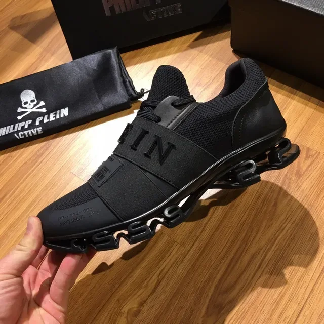 Philipp Plein Project XXZ tênis estilo de vida todo preto 5