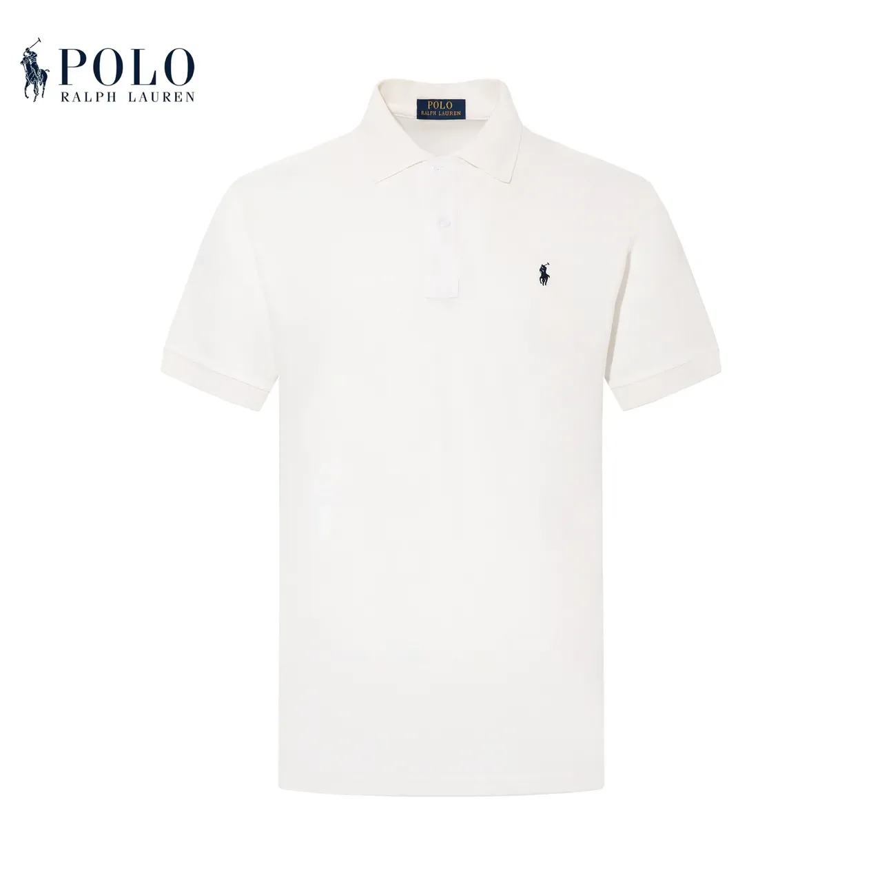 Polo Ralph Lauren Classic Fit Ivory Pique Polo Shirt 6