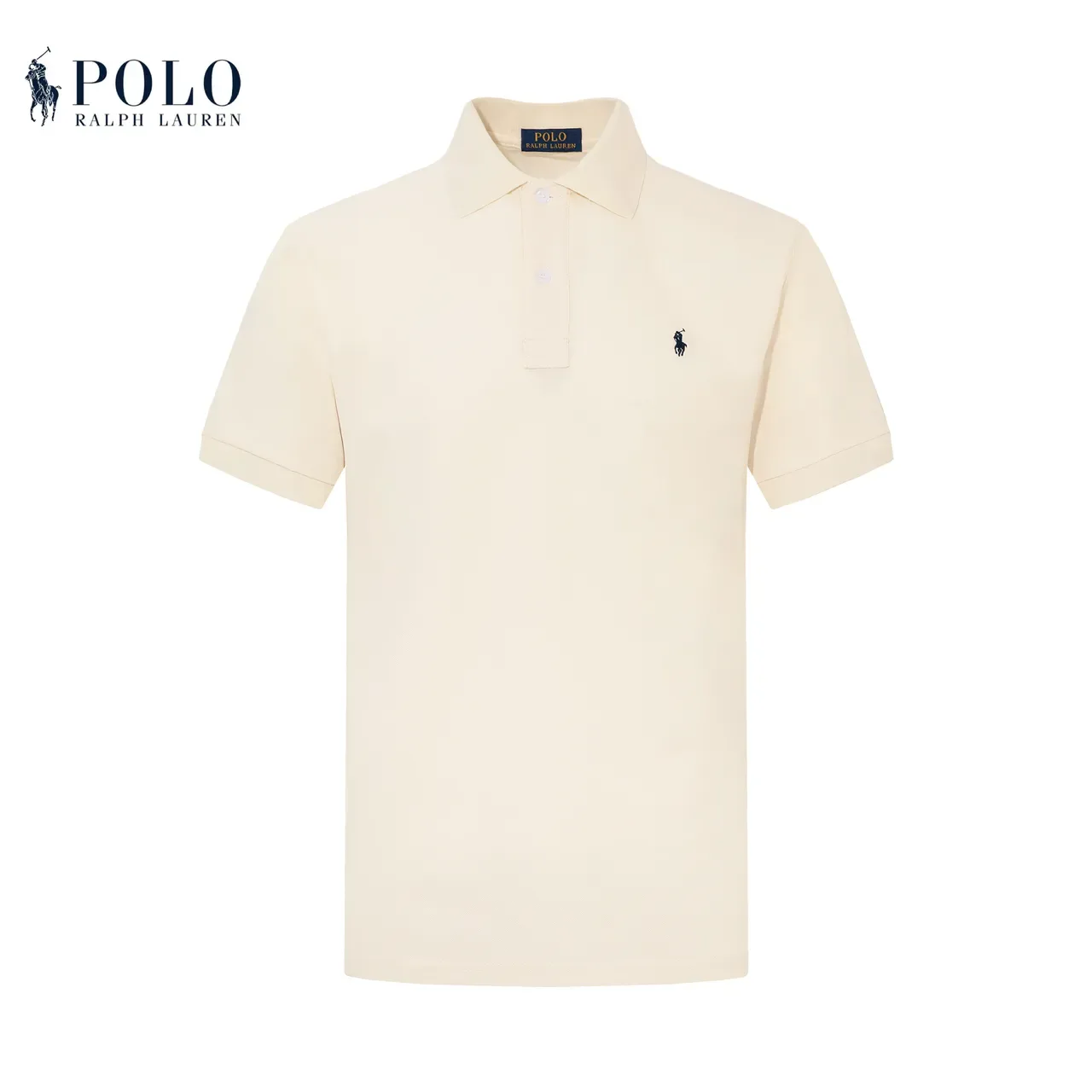 Polo Ralph Lauren Classic Fit Ivory Pique Polo Shirt 12