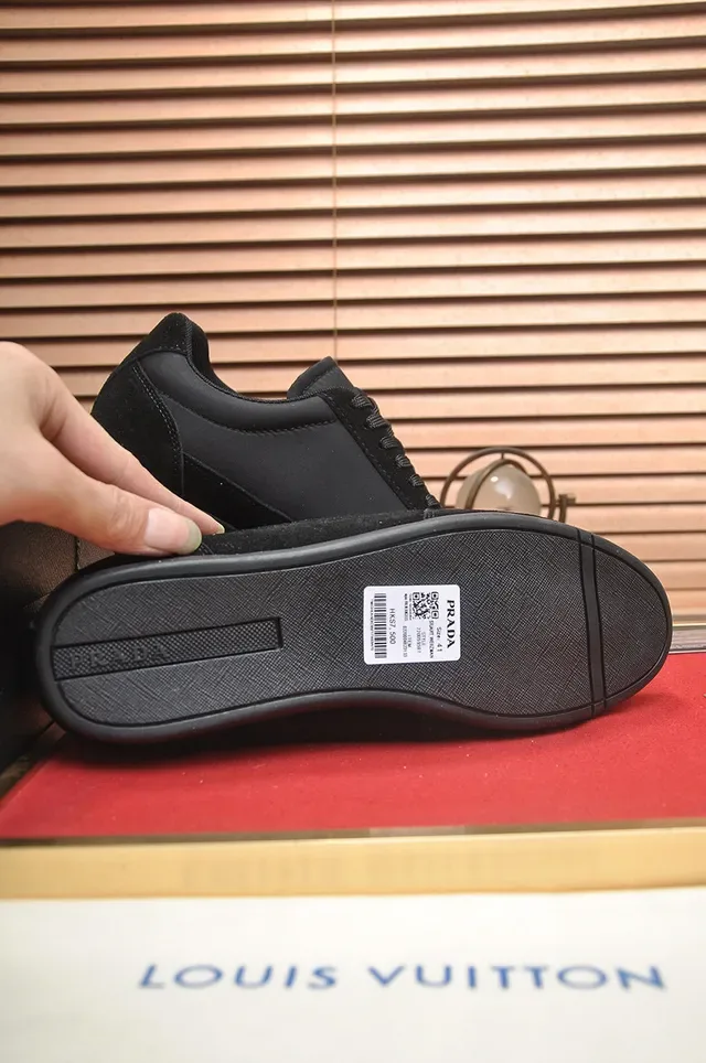 Prada Cloudbust Black Suede and Nylon Lifestyle Sneakers 2