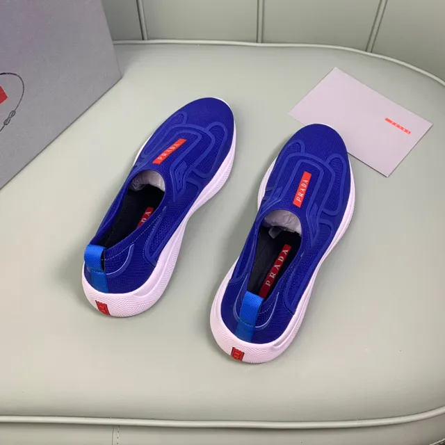 Prada Cloudbust azul real zapatillas slip-on lifestyle 6