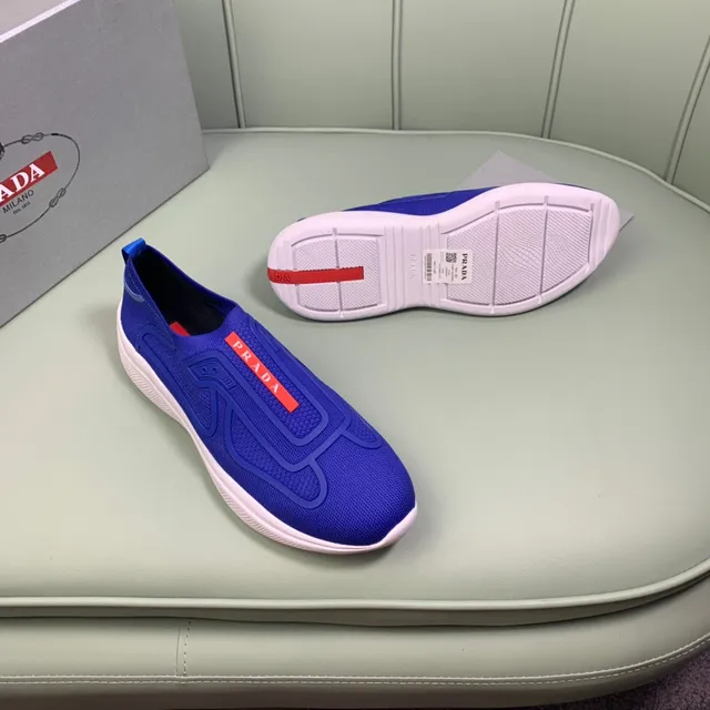 Prada Cloudbust azul real zapatillas slip-on lifestyle 8