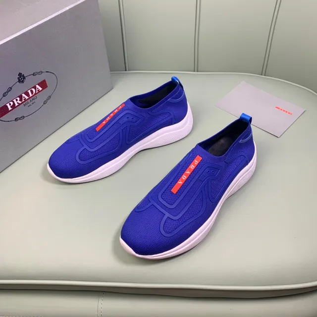 Prada Cloudbust azul real zapatillas slip-on lifestyle 9