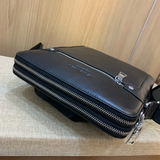 Prada Re-Edition Black Pebbled Leather Messenger Bag 3
